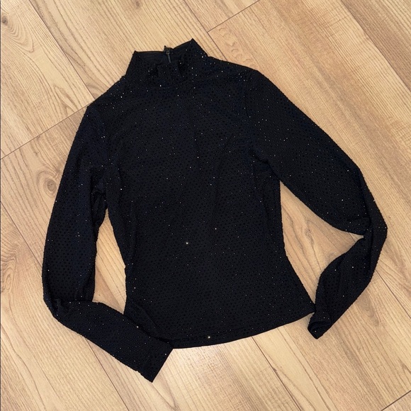 Naked Wardrobe Black Long Sleeve Top - Picture 1 of 2